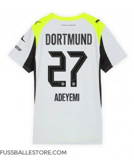 Günstige Borussia Dortmund Karim Adeyemi #27 Auswärtstrikot Damen 2025-26 Kurzarm Günstige Borussia Dortmund Karim Adeyemi #27 Auswärtstrikot Damen 2025-26 Kurzarm